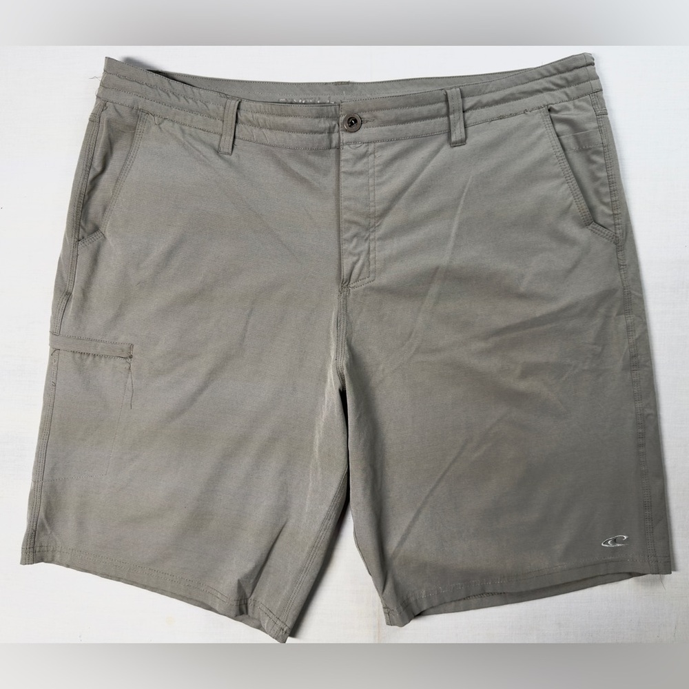 O'Neill Crossover Men's Hybrid Shorts Gray 10" Inseam Stretch Mens Size 40